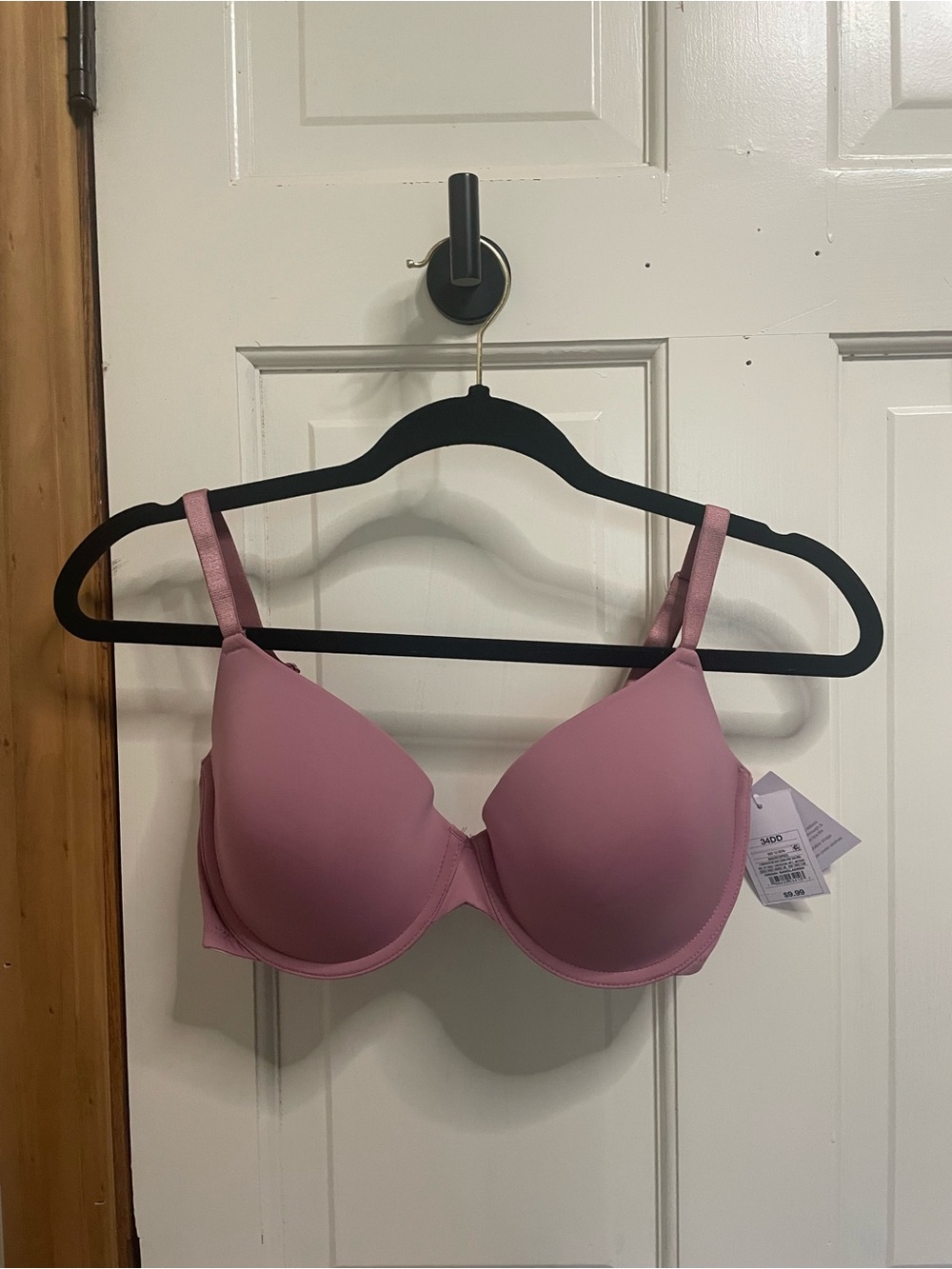 Auden Pink T-Shirt Bra - Smooth Lift and Comfort 34 DD NWT